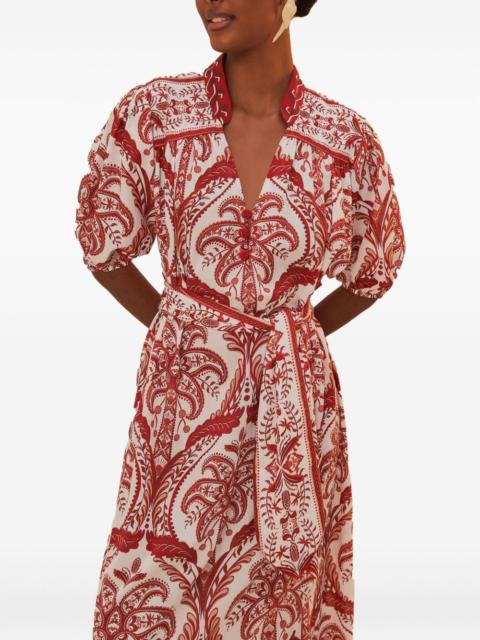 FARM RIO paisley-print dress