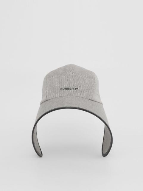 Burberry Logo Print Cotton Bonnet Cap