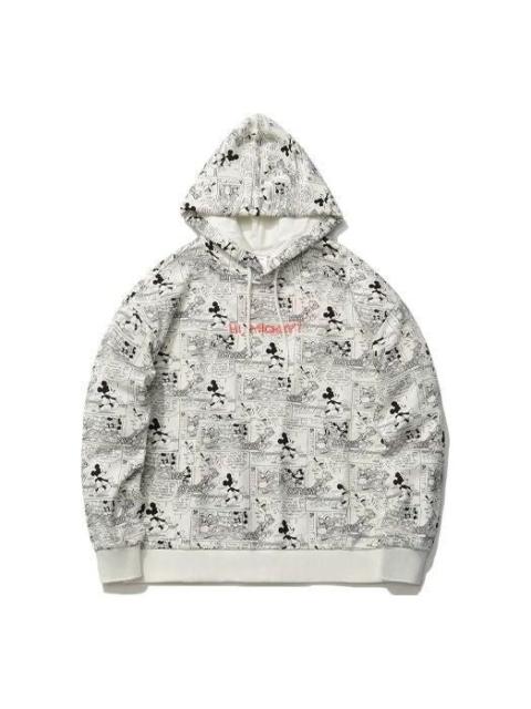 Li-Ning (WMNS) Li-Ning x Disney Crossover Mickey Mouse Full Print Pullover Hoodie 'White' AWDR494-3