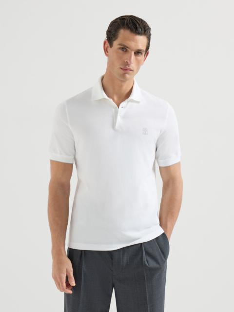 Brunello Cucinelli Cotton piqué polo shirt with logo