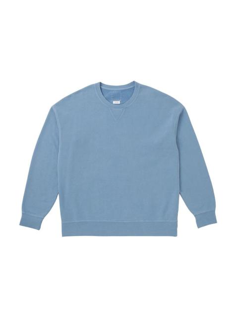 visvim JUMBO SB SWEAT L/S DMGD LT.BLUE