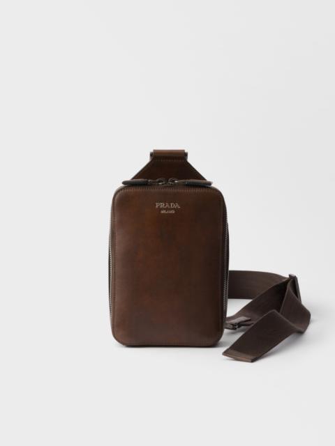 Prada Prada Brique antiqued leather bag