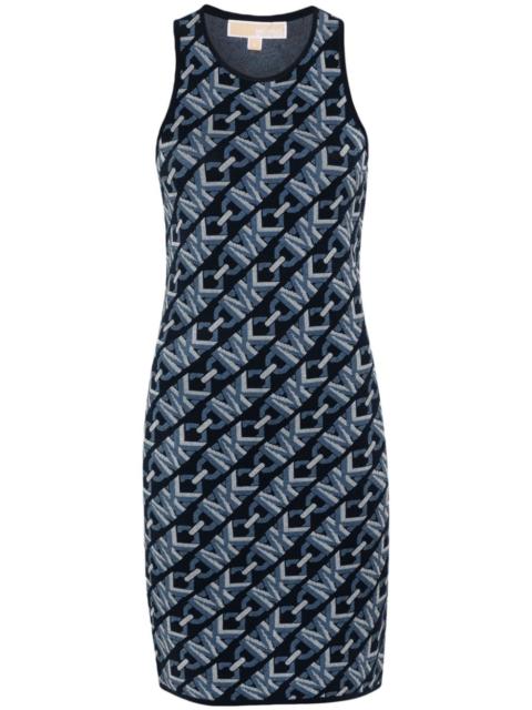 MICHAEL KORS monogram-pattern sleeveless dress