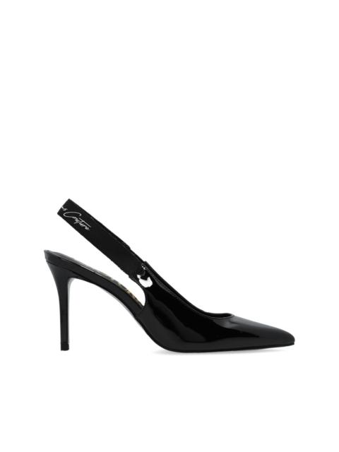 logo slingback pumps