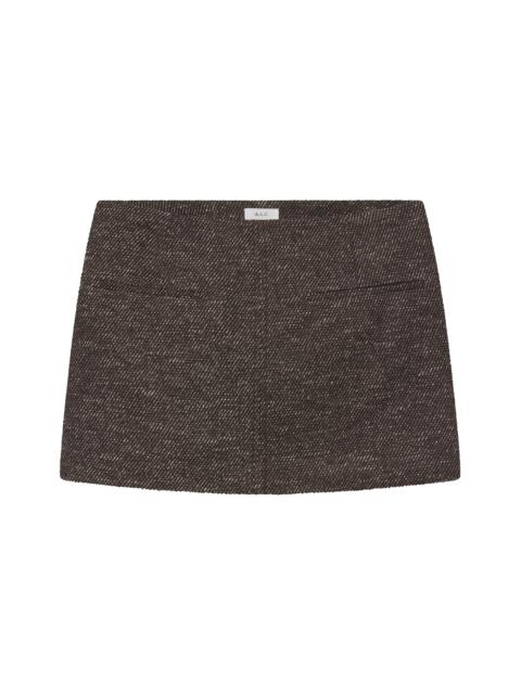 A.L.C. Cowan Cotton Twill Mini Skirt