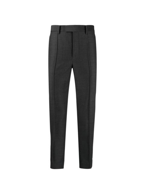 cropped mohair-blend trousers