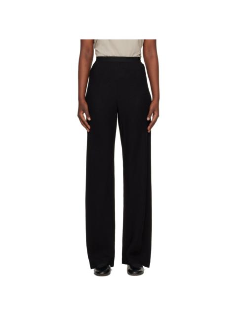 WARDROBE.NYC Black Crepe Bias Cut Trousers