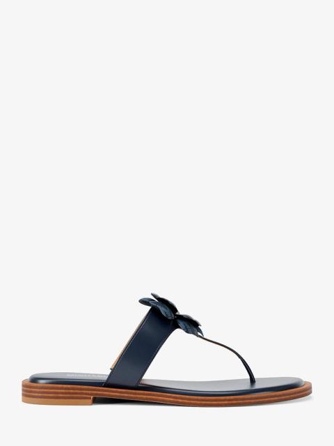 MICHAEL KORS Callie Embellished Signature Logo Trim Thong Sandal