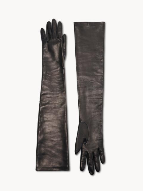 The Row Simon Gloves in Leather