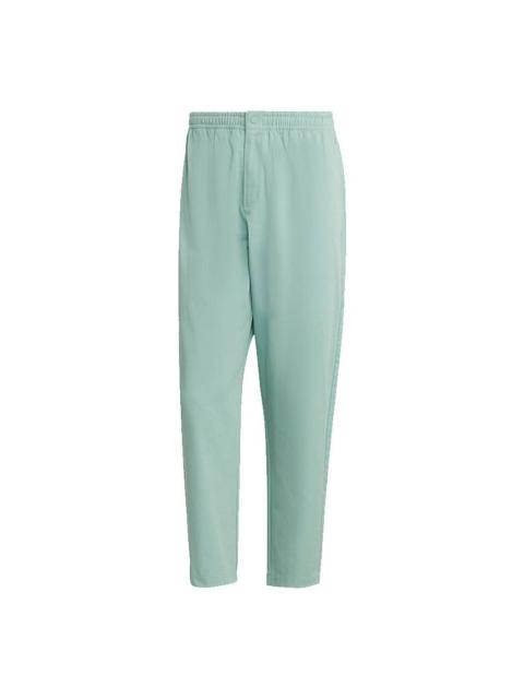 Men's adidas originals C Twill Pant Side Stripe Loose Sports Pants/Trousers/Joggers Light Blue HC860