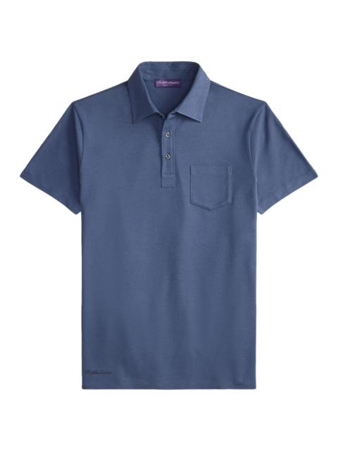 Ralph Lauren Men's Cotton-Cashmere Piqué Polo Shirt - Vintage Indigo