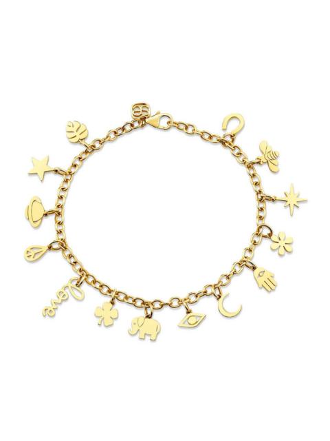 SYDNEY EVAN Multi Charm Chain Bracelet