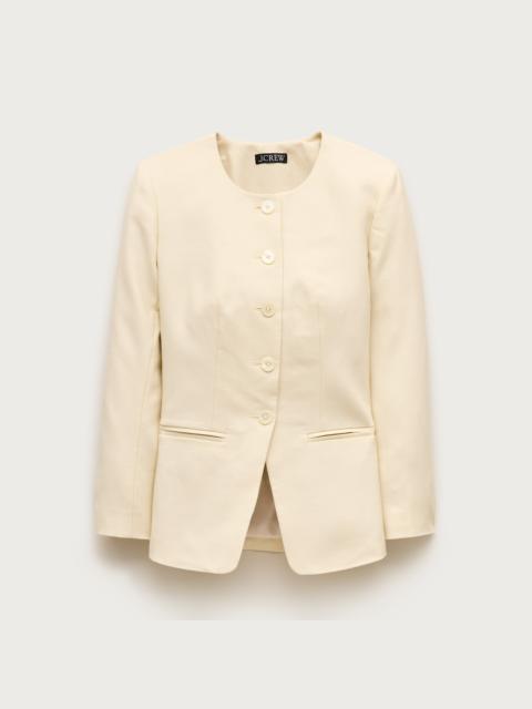 J.CREW Margeaux lady jacket in Gramercy linen blend