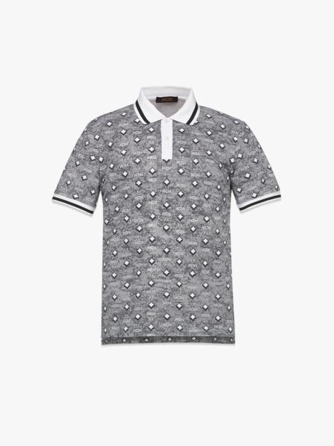 MCM Men’s Golf in the City Vintage Monogram Polo Shirt in Organic Cotton