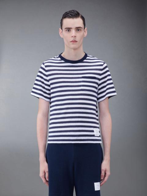 Thom Browne horizontal-stripe short-sleeve T-shirt