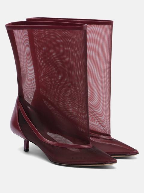 JACQUEMUS Tourni mesh ankle boots