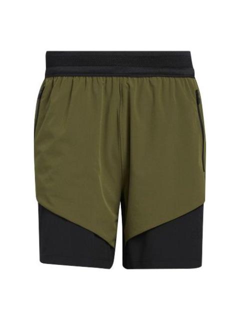 adidas adidas Stu Tech Short Training Sports Colorblock Shorts Green GP6163