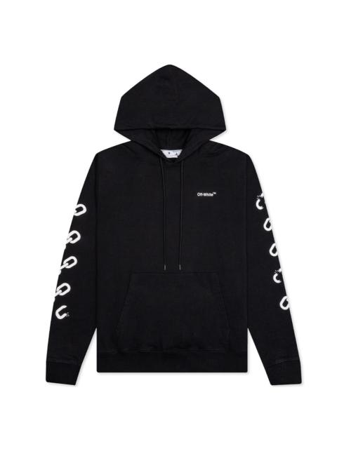 Off-White OFF-WHITE C/O VIRGIL ABLOH CHAIN ARR SLIM HOODIE - BLACK/WHITE