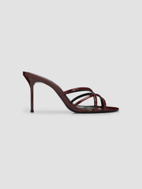 SCHUTZ Women's Marion 100MM Slip-On Patent Leather Sandals - Port Burgundy