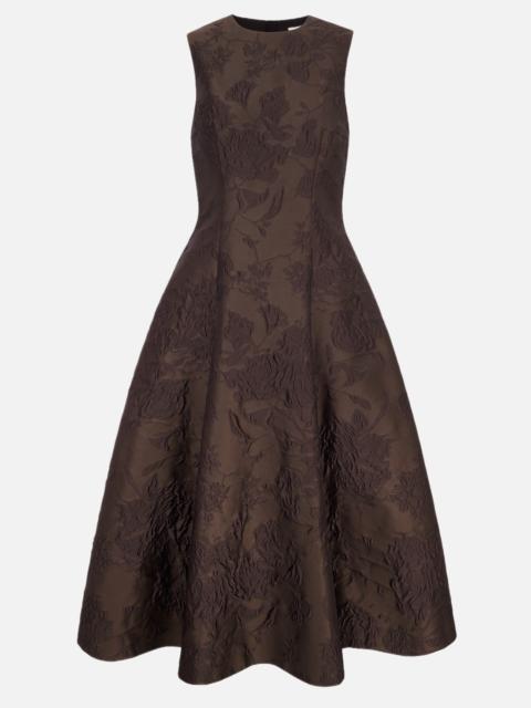 EMILIA WICKSTEAD Mara Dress in Brown Graphic Floral