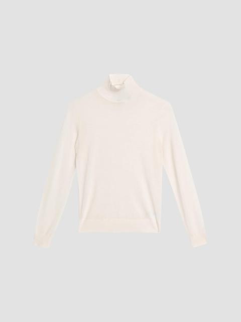 Theory Women's Mockneck Merino Wool Sweater - New Ivory