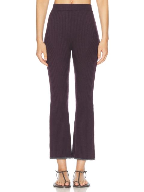 MATTHEW BRUCH Rib Knit Flare Pant