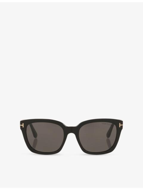 TOM FORD TR001990 Haylay Square-Frame Acetate Sunglasses