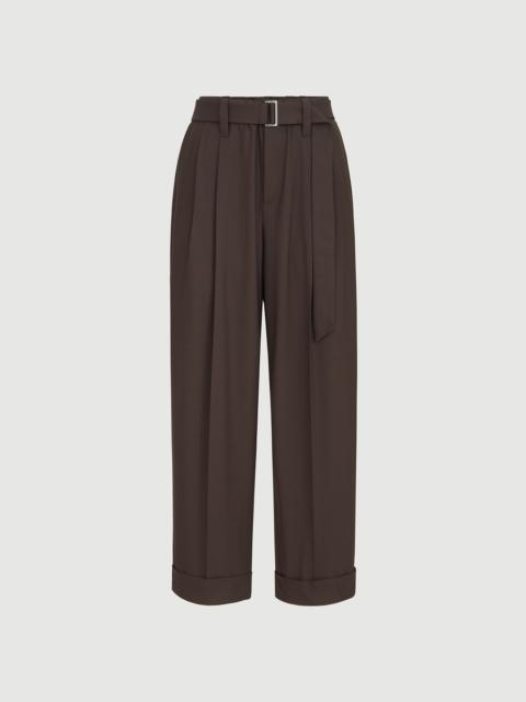 Brunello Cucinelli Tropical luxury wool baggy sartorial trousers