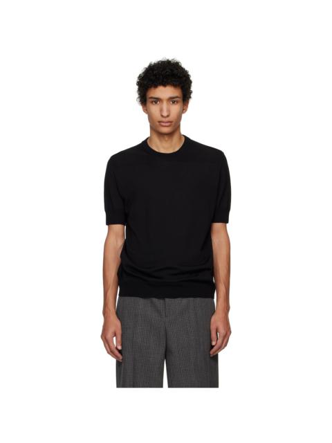 Jil Sander Black Virgin Wool T-shirt