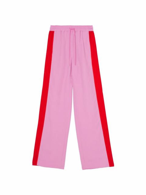 Burberry side-stripe wide-leg track pants