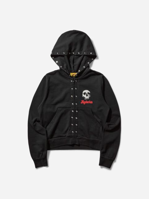 Hysteric Glamour Women's Skull Berry Zip Hoodie Black