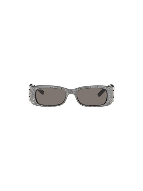 Silver Dynasty Rectangle Sunglasses