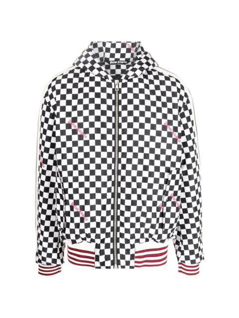 Palm Angels zip-up hooded jacket