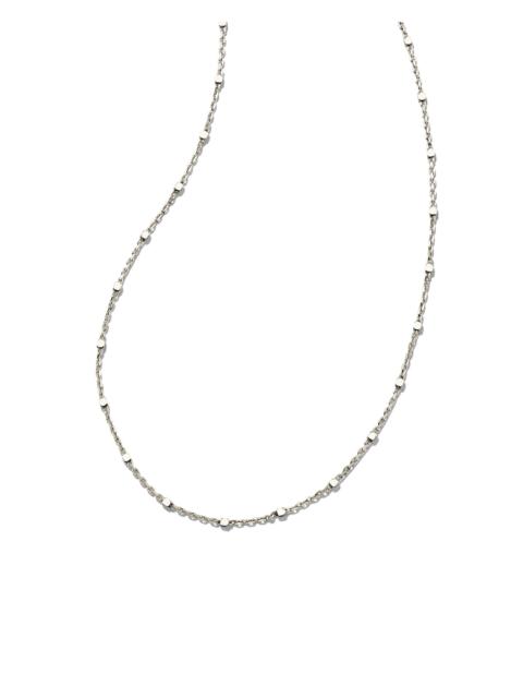 KENDRA SCOTT 18 Inch Single Satellite Chain Necklace in Sterling Silver