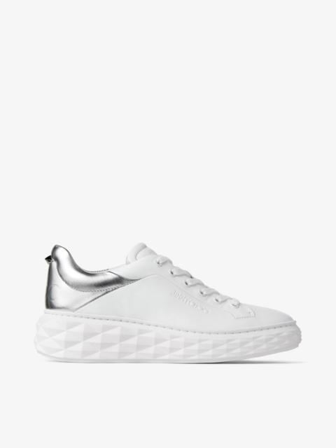 Diamond Maxi/f Ii
White and Silver Leather Trainers with Platform Sole