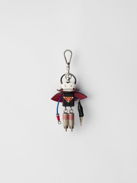 Prada Robot Saffiano leather bag charm