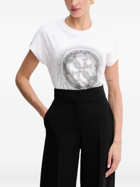GUESS USA 4G rhinestone-embellished T-shirt
