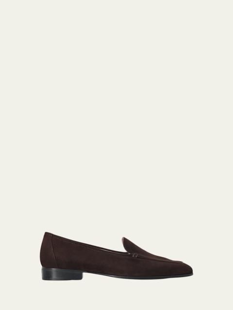 The Row Adam Suede Loafers