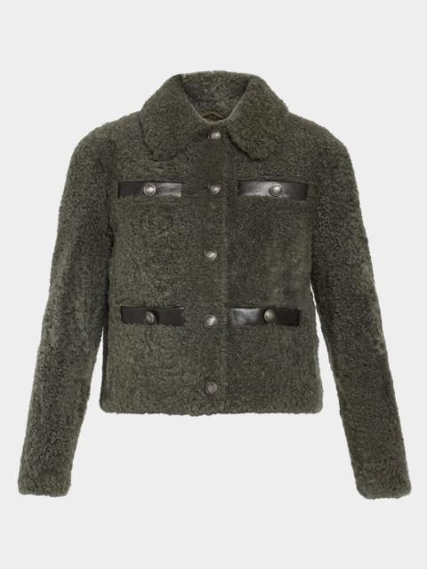 Brunello Cucinelli Fuzzy Soft Lamb Shearling Jacket