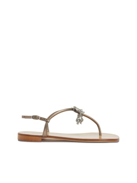 Giuseppe Zanotti Glenda crystal-embellished flat sandals