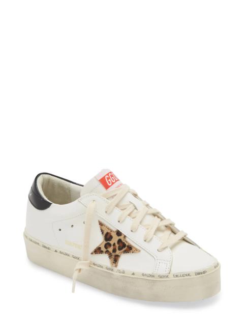 Hi Star Platform Sneaker in White/Leopard