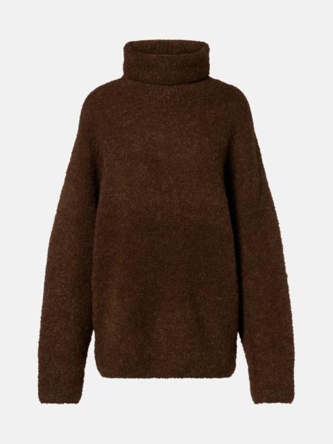 TOTEME Alpaca and wool-blend bouclé turtleneck sweater
