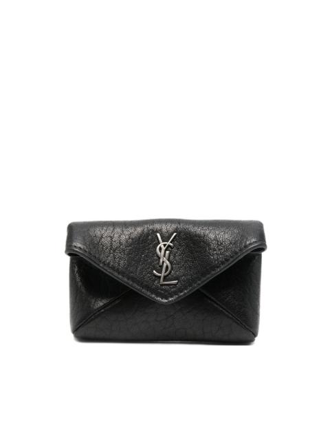 SAINT LAURENT Cassandre logo plaque cardholder