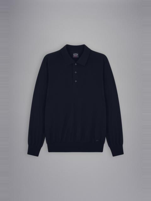 Paul & Shark EXTRA FINE WINTER-SUMMER MERINO WOOL POLO