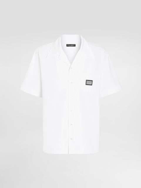 Dolce & Gabbana Cotton Hawaiian shirt with branded tag