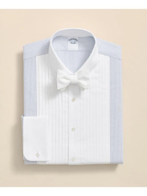 Brooks Brothers Cotton Oxford Polo Button-Down Collar, 10-Pleat Contrast-Stripe Tuxedo Shirt