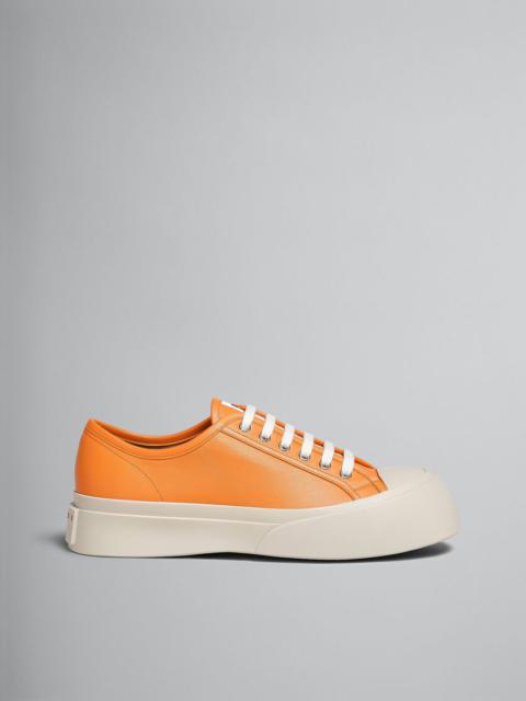 Marni ORANGE NAPPA LEATHER PABLO SNEAKER