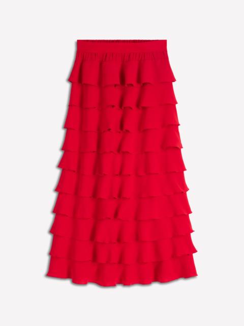 BODEN Tiered Maxi Skirt-Salsa