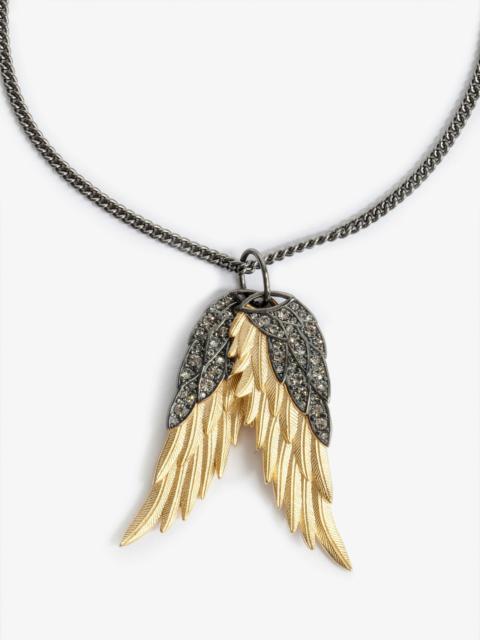 Zadig & Voltaire Rock Feather Pendant Necklace