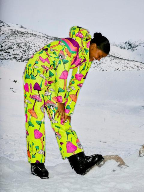 FARM RIO Lime Green New Mushroom Ski Jumpsuit